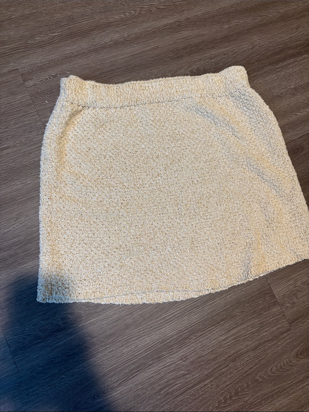 H&M Cream Bouclé Mini Skirt